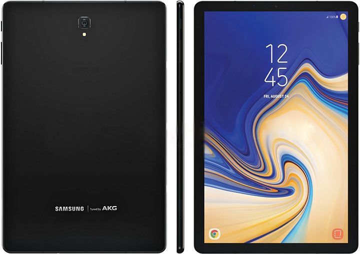 Image result for Samsung Galaxy Tab S4 64GB 4GB RAM 4G LTE 13MP Camera 7300mAh Battery Nano-SIM 10.5" Black with S Pen